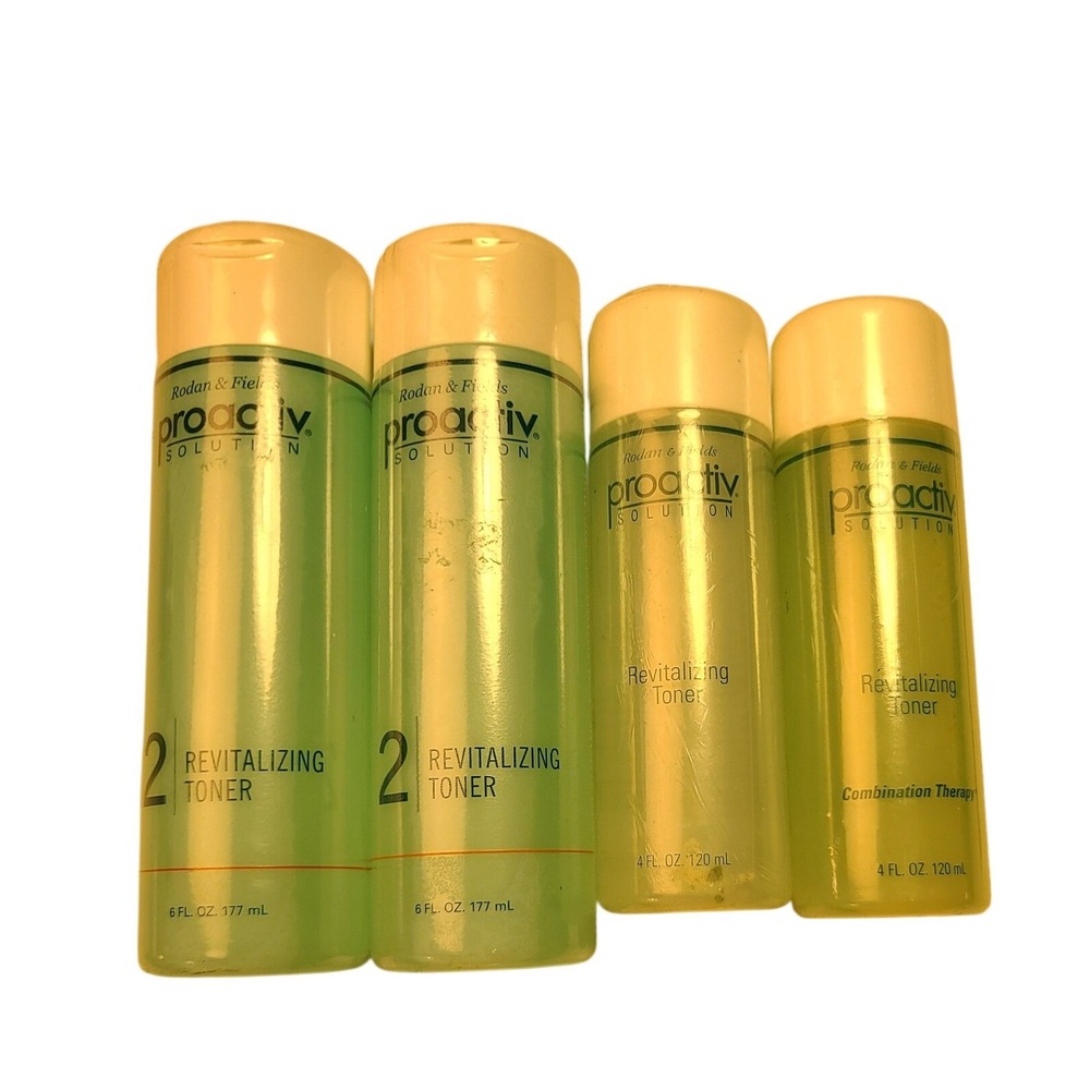 Proactiv Solution Revitalizing Toner Set 4 Pack 6oz 4oz Rodan Fields Sealed New